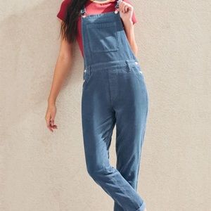 Dusty Blue Corduroy Overalls